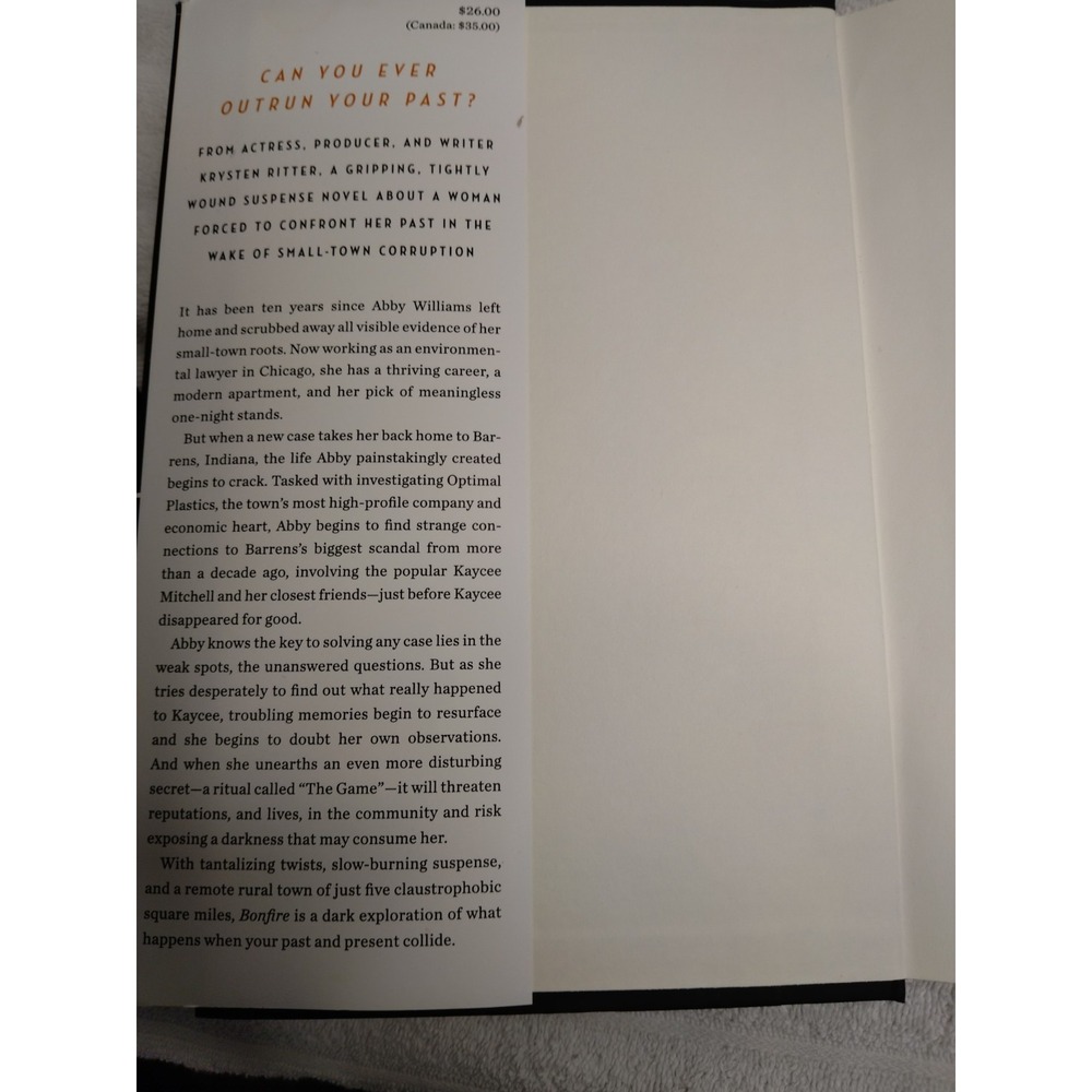 Krysten Ritter Bonfire Book - Picture 5 of 7